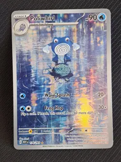 Pokemon TCG Poliwhirl Holo Illustration Rare Sv151 176/165 90 - Image 1
