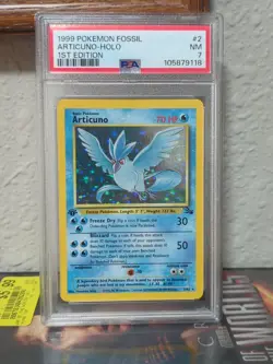 Pokemon TCG Articuno 1st Edition Holo Rare Fossil 2/62 WOTC Vintage 1999 - Image 1