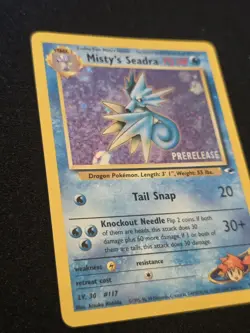 Misty's Seadra Prerelease 009/132 Wotc Promo Holo English HP70 - Image 2