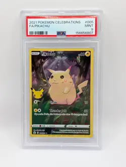 Pokemon Pikachu 005/025 Celebrations Holo PSA 9 ⚡⚡ - Image 1