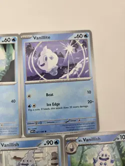 Lot of 11 Pokemon Cards Vanillite Vanillish Vanilluxe Collection Reverse Holo - Image 5