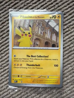 Pikachu At The Museum Jumbo Promo Card Sealed - Image 1