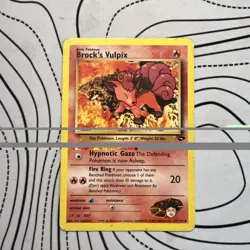 Pokemon TCG Brock's Vulpix Gym Challenge Card 37/132 Regular MP/HP - Image 1