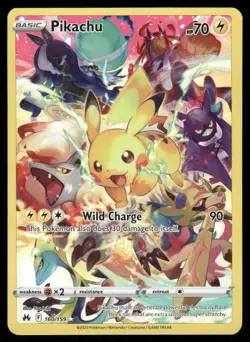 Pokemon Cards Pikachu 160/159 Crown Zenith Secret Rare NM *3 - Image 1