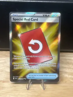 Full Art Special Red Card English Pokemon 113/086 NM Chaos Rising - Image 1