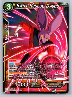 Swift Rescue Dyspo EX19-19 EX Dragon Ball Super Card Game Universe 11 - Image 1