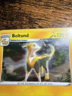 Boltund Cosmos Holo 076/202 SWSH Promo Card With HD Galaxy Swirl 🍥 On The NOSE - Image 2