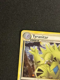 Tyranitar 26/95 Cosmos Holo Rare HGSS Unleashed Pokemon MP SWIRL - Image 2