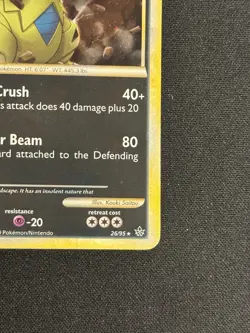 Tyranitar 26/95 Cosmos Holo Rare HGSS Unleashed Pokemon MP SWIRL - Image 4