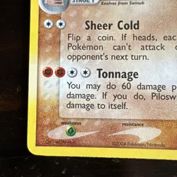 Pokemon Card - Piloswine Team Rocket Returns 13/109 Holo Holo Rare - Image 4