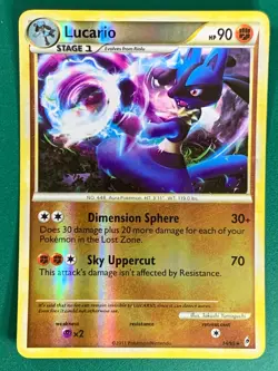 Lucario 14/95 Reverse Holo Rare Pokemon TCG Call of Legends 2011 - Image 1