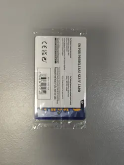 Pokemon Mega Evolution Perfect Order Prerelease STAFF Promo Sealed Pack In Hand - Image 5