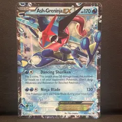 Ash-Greninja EX XY133 Black Star Promo Holo NM Pokemon TCG - Image 1