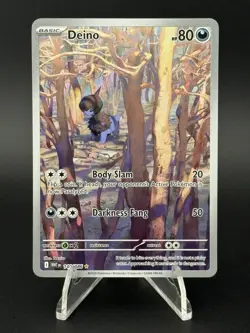 Deino 146/086 Holo Illustration Rare White Flare Pokemon Holo Near Mint - Image 1