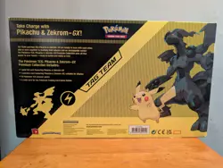 Pokemon Pikachu and Zekrom GX Premium Collection Sealed Tag Team Box - Image 3