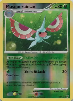 Masquerain 68/147 Uncommon Supreme Victors Pokemon Reverse Holo Lightly Played - Image 1