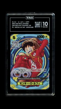 One Piece Day 2024 - Tag 10 - Monkey.d.luffy OP07-109 Super Rare US Seller - Image 1