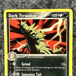 VTG Pokemon EX Team Rocket Returns Dark Tyranitar 19/109 Regular Rare NM - Image 3