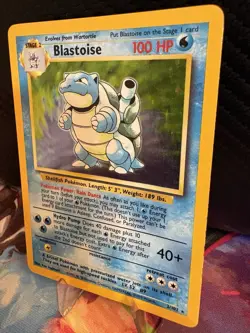 Pokemon Blastoise 2/102 Holo Rare Base Set Unlimited LP WOTC Vintage - Image 3