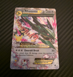 M Rayquaza EX Full Art 76/108 Celebrations Ultra Rare Holo Eng 2015 HP 220 - Image 1