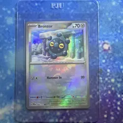 Pokemon TCG Bronzor 066/131 Master Ball Reverse Holo Prismatic Evolutions NM - Image 3