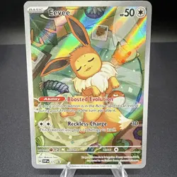 Pokemon Prismatic Evolutions Eevee 173 Illustration Holo ETB Promo - Image 1