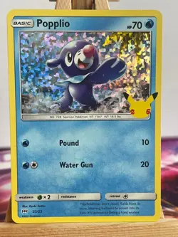 Popplio 23/25 Holo McDonald's-Serie 2021 Englisch NM Pokemon - Image 1