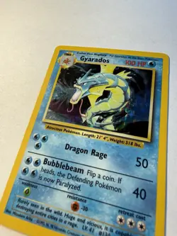 Pokemon TCG Gyarados Base Set 6/102 Holo Rare Ungraded LP - Image 3