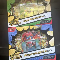 Pokemon TCG Ascended Heroes Mega ex Box Bundle Feraligatr Meganium New Sealed 🤩 - Image 1