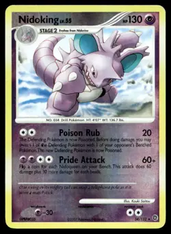 Nidoking Secret Wonders Reverse Holo 34/132 Pokemon TCG - Image 1