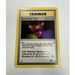 Wizards of the Coast Resistance Gym 109/132 Gym Challenge Unlimited Rare Regular - Image 1