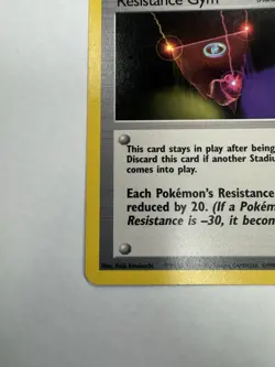 Wizards of the Coast Resistance Gym 109/132 Gym Challenge Unlimited Rare Regular - Image 3