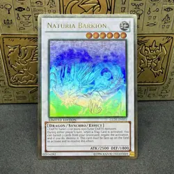 Yugioh Naturia Barkion GLD5-EN033 Ghost Rare Limited Edition MP - Image 1