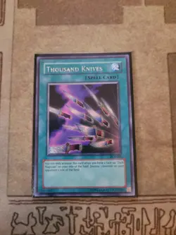 YUGIOH THOUSAND KNIVES PCY-003 SECRET UNLIMITED ED NM - Image 1