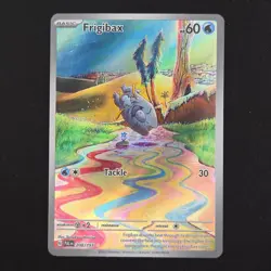 Pokemon TCG Card Frigibax 208/193 Paldea Evolved Illustration Rare Holo - LP - Image 1