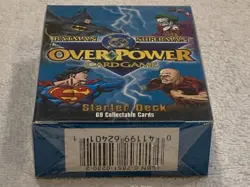 DC OverPower Card Game Starter Deck - Batman/Superman - 1996 Fleer - SEALED - Image 3