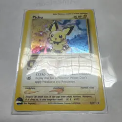 Pokemon Cards: Neo Genesis Rare Holo: Pichu 12/111 - Image 1