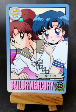 Sailor Mercury - 184 - Sailor Moon S - Vintage 1994 Bandai Carddass Card - Image 1