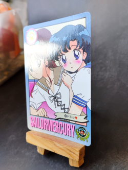 Sailor Mercury - 184 - Sailor Moon S - Vintage 1994 Bandai Carddass Card - Image 2