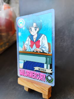 Sailor Mercury - 97 - Sailor Moon S - Vintage 1994 Bandai Carddass Card - Image 2