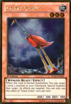 Crane Crane - PGLD-EN042 - Gold Rare - 1st Edition - Lightly Played - Image 1