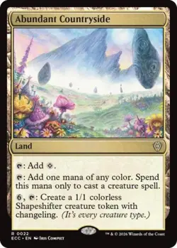 ~ Abundant Countryside ~ NM ~ Commander: Lorwyn Eclipsed ~ MTG ~ - Image 1