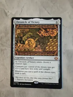 Chronicle of Victory | Mythic MTG ECL Lorwyn | Legendary Artifact Tribal Anthem - Image 1