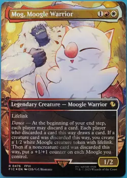 Mog, Moogle Warrior (Borderless Chocobo Track) FOIL Final Fantasy MINT (515872) - Image 1
