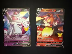 Pokemon Dark Sylveon v + Lance’s Charizard SWSH134 133 Celebrations Promo 2021 - Image 1