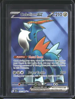 Cobalion ex 103/086 Ultra Rare ME04: Chaos Rising Pokemon NM/M - Image 1