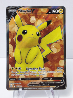 Pokemon Pikachu V SWSH063 SWSH Promo Holo 190 HP English Ryota Murayama - Image 1