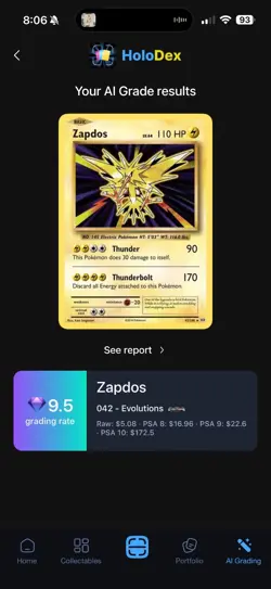 ZAPDOS #42 | POTENTIAL PSA 10 | 2016 POKEMON EVOLUTIONS HOLO - Image 3