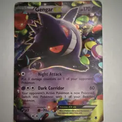 Pokemon Gengar EX 34/119 XY Phantom Forces Ultra Rare Holo Basic HP170 English - Image 1