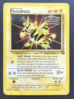 Pokemon TCG Electabuzz 2 WB Black Star Promo HP - Image 1